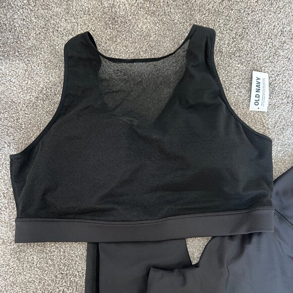 Old Navy Sheer Black Active Set - Picture 2 of 5